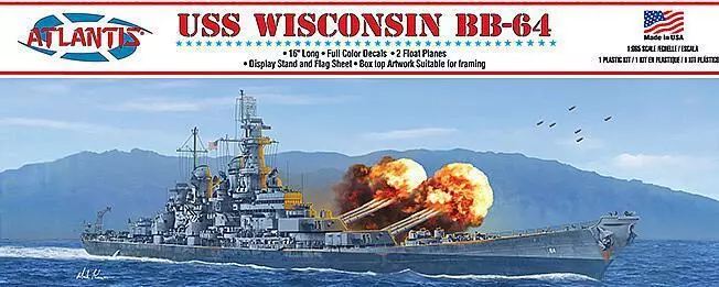 Atlantis 1/600 USS Wisconsin B/Ship