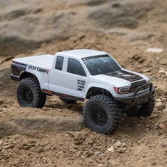 1/24 SCX24 Base Camp 4x4 Rock Crawler Brushed RTR - White With Aftermarket