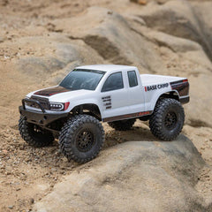 1/24 SCX24 Base Camp 4x4 Rock Crawler Brushed RTR - White With Aftermarket