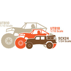 1/18 UTB18 Capra 4WS 4WD Trail Buggy RTR with Battery & Charger, Blue by Axial