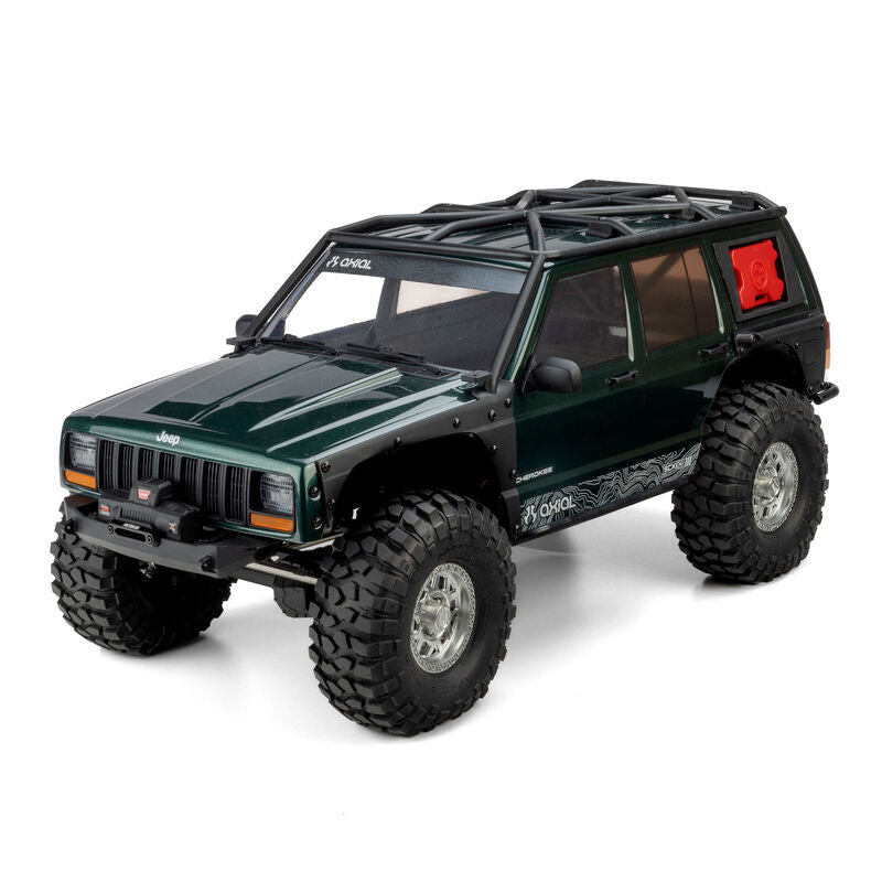 1/10 SCX10 III Jeep Cherokee XJ 4X4 RTR Brushed Rock Crawler, Green by Axial