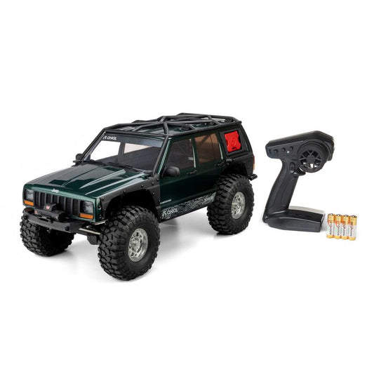 1/10 SCX10 III Jeep Cherokee XJ 4X4 RTR Brushed Rock Crawler, Green by Axial