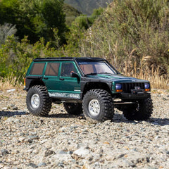 1/10 SCX10 III Jeep Cherokee XJ 4X4 RTR Brushed Rock Crawler, Green by Axial