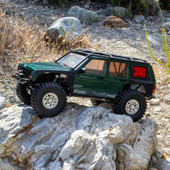 1/10 SCX10 III Jeep Cherokee XJ 4X4 RTR Brushed Rock Crawler, Green by Axial