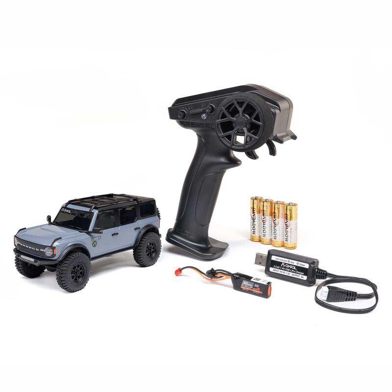 1/30 SCX30 Ford Bronco 4X4 RTR Brushed Rock Crawler (Battery & Charger Included)