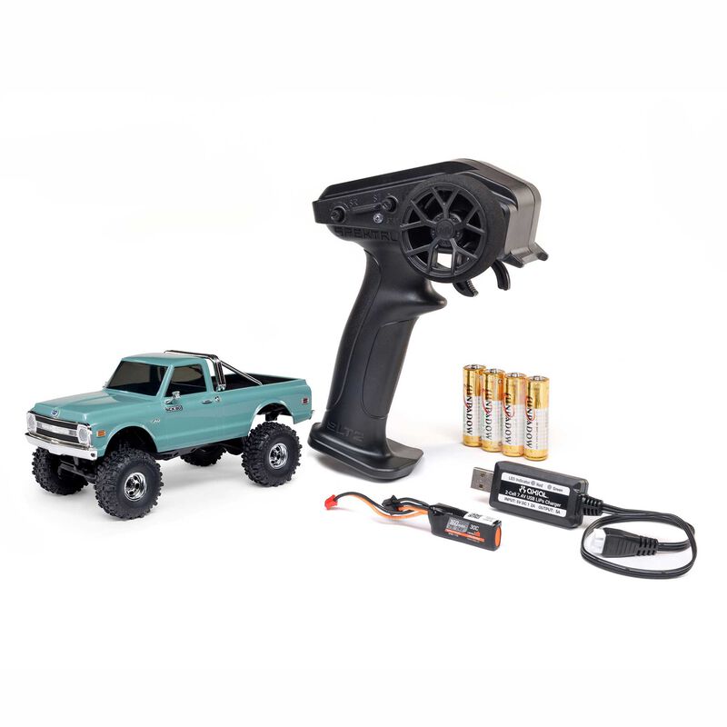 1/30 SCX30 Chevrolet K10 4X4 RTR Brushed Rock Crawler (Battery & Charger