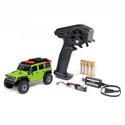 1/30 SCX30 Jeep Wrangler JLU 4X4 RTR Brushed Rock Crawler (Battery & Charger Inc