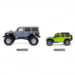 1/30 SCX30 Jeep Wrangler JLU 4X4 RTR Brushed Rock Crawler (Battery & Charger