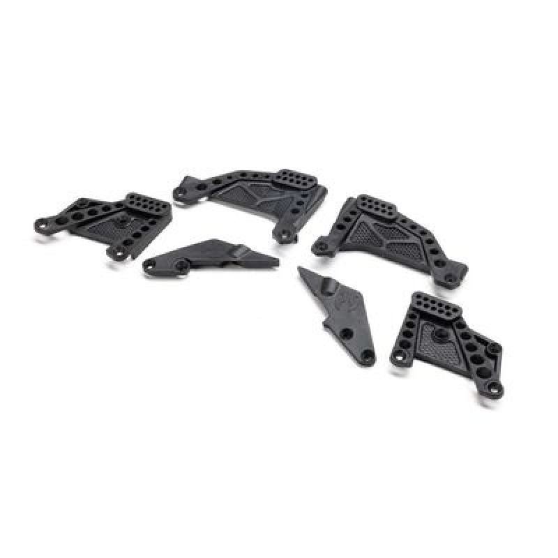 Shock Towers with Supports, FR/R: SCX10 III HP by Axial