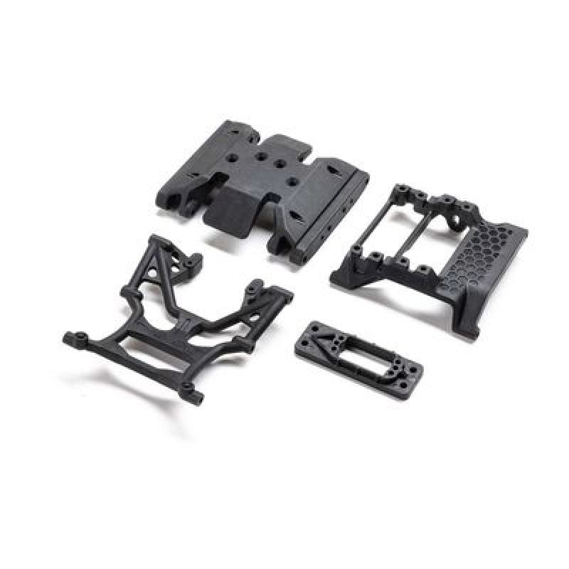 Servo Mount, Skid, Cross Members: SCX10 III HP by Axial