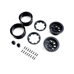 1.9" KMC Grenede Beadlock Wheels (2), Black by Axial