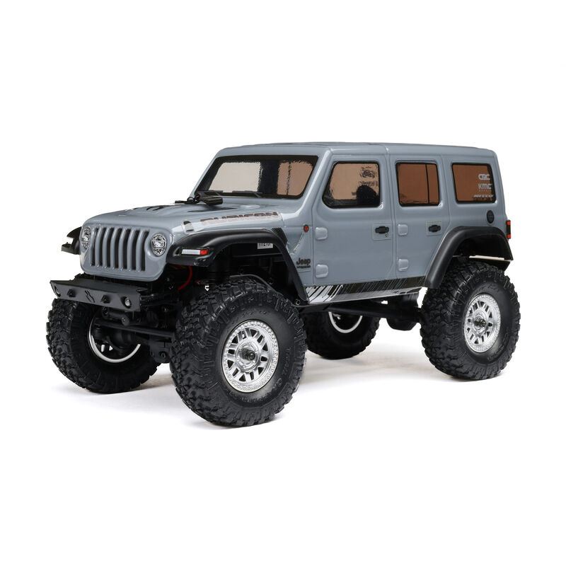 **DSC** 1/24 SCX24 Jeep Wrangler JLU 4X4 Rock Crawler Brushed RTR, Gray by Axial