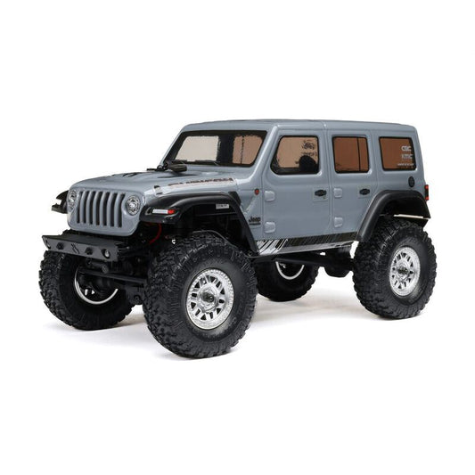 **DSC** 1/24 SCX24 Jeep Wrangler JLU 4X4 Rock Crawler Brushed RTR, Gray by Axial