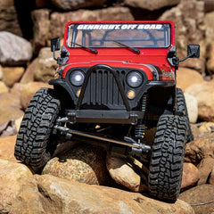 1/10 SCX10 III Jeep CJ-7 4X4 RTR Brushed Rock Crawler, Red by Axial