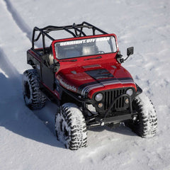 1/10 SCX10 III Jeep CJ-7 4X4 RTR Brushed Rock Crawler, Red by Axial
