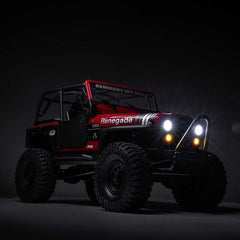 1/10 SCX10 III Jeep CJ-7 4X4 RTR Brushed Rock Crawler, Red by Axial