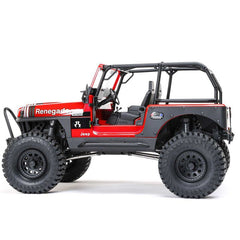 1/10 SCX10 III Jeep CJ-7 4X4 RTR Brushed Rock Crawler, Red by Axial