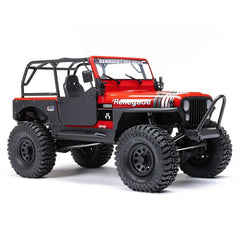 1/10 SCX10 III Jeep CJ-7 4X4 RTR Brushed Rock Crawler, Red by Axial