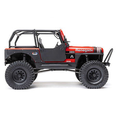 1/10 SCX10 III Jeep CJ-7 4X4 RTR Brushed Rock Crawler, Red by Axial