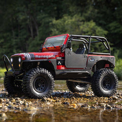 1/10 SCX10 III Jeep CJ-7 4X4 RTR Brushed Rock Crawler, Red by Axial