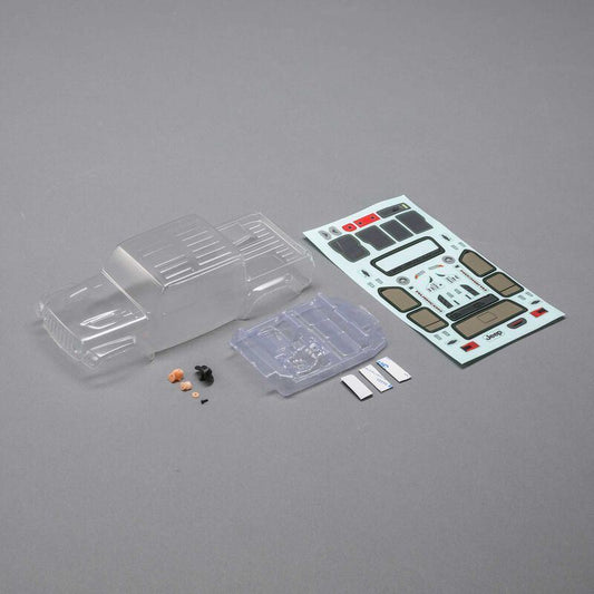 Jeep JT Gladiator Body Set, Clear:SCX24 by Axial