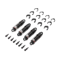 Oil Shock Set 6mm, (.213 LBS/IN Red): SCX24 (4) by Axial