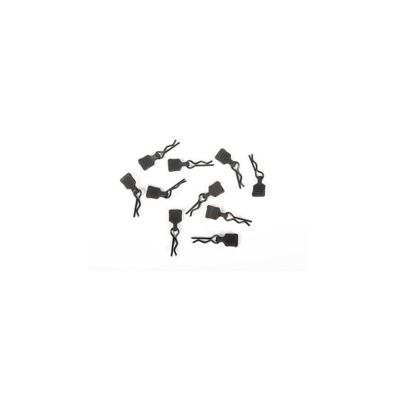 3mm Body Clip w/Tab, Black (10pc) by Axial
