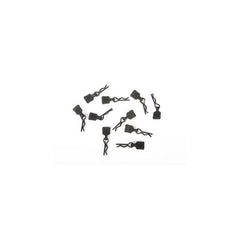 3mm Body Clip w/Tab, Black (10pc) by Axial