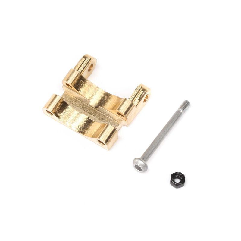 Rear Upper Link Mount, Brass 1.5g: SCX24 by Axial