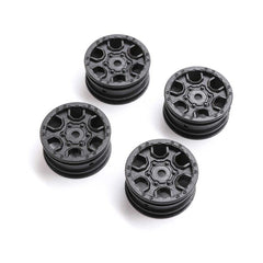 1.0 Ford Bronco Wheel Black (4): SCX24 by Axial