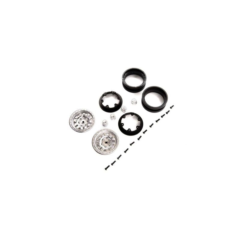1.9 KMC Machete Beadlock Wheels, Satin (2) by Axial