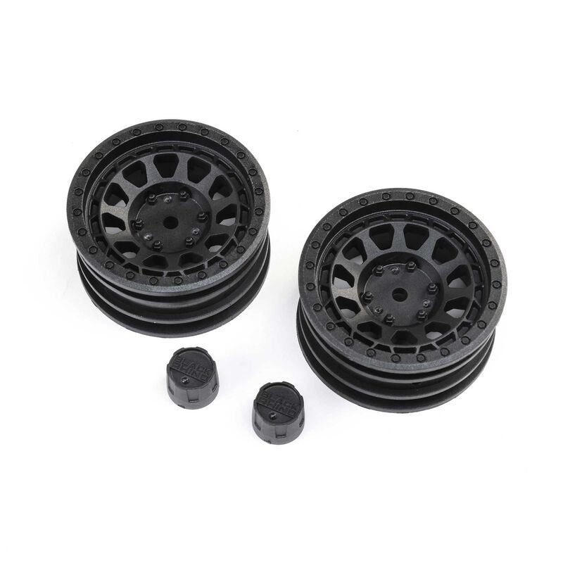 Black Rhino Primm 1.9" Wheels, 12mm Hex, Black (2) by Axial