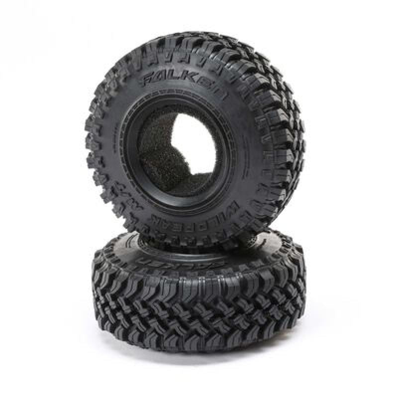1.9 Falken WILDPEAK M/T 4.19 R35 Tires w/Ins (2) by Axial
