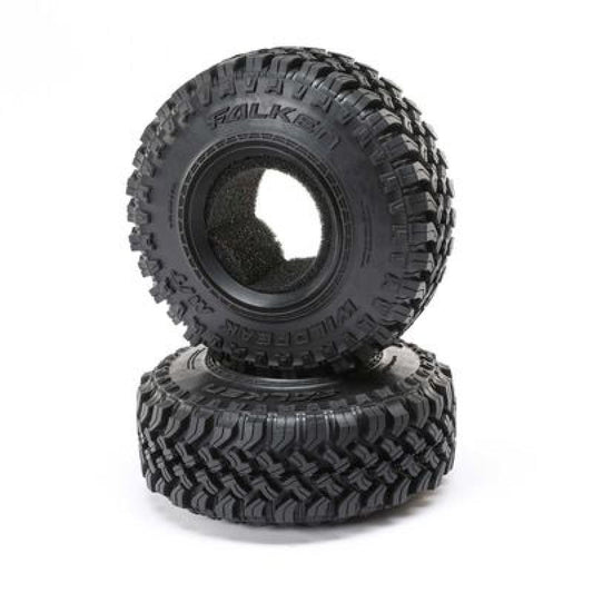 1.9 Falken WILDPEAK M/T 4.19 R35 Tires w/Ins (2) by Axial