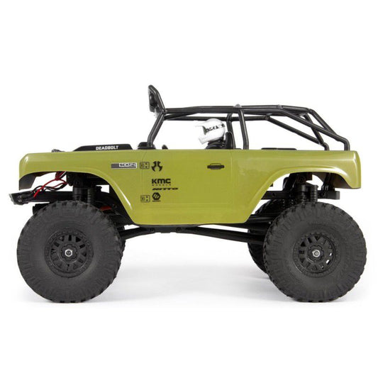 1/24 SCX24 Deadbolt 4WD Rock Crawler Brushed RTR, Green by AXIAL