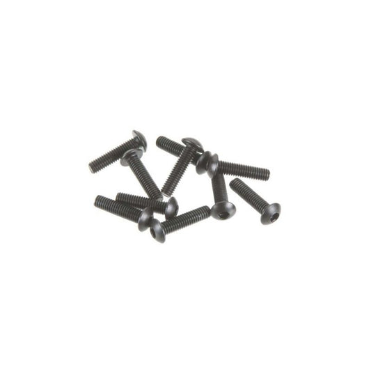 Axial AXA116 Hex Socket Button Head M3x12mm Black (10)