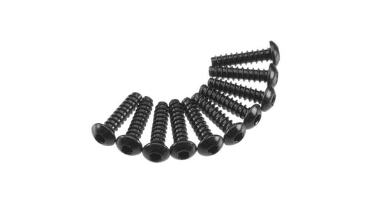 AXA436 Hex Tap Button Head M3x12mm Black (10)