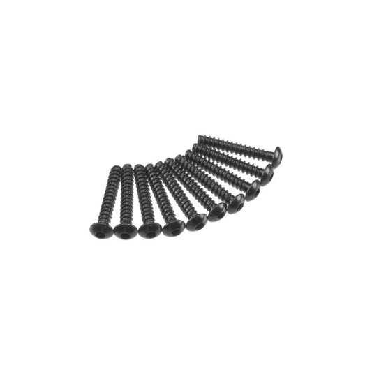 AXA438 Hex Tap Button Head M3x18mm Black (10) by Axial