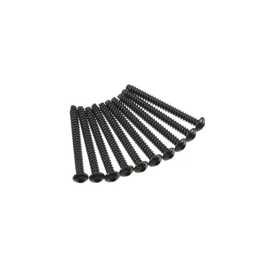 AXA441 Hex Tap Button Head M3x30mm Black (10) by Axial