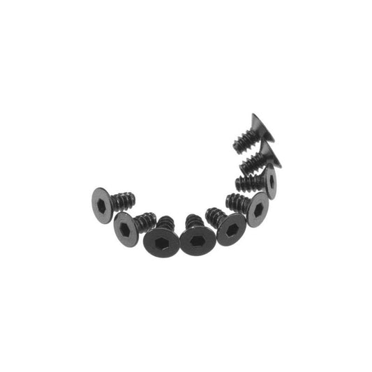 AXA463 Hex Socket Tap Flat Head M3x6mm Black (10) by Axial