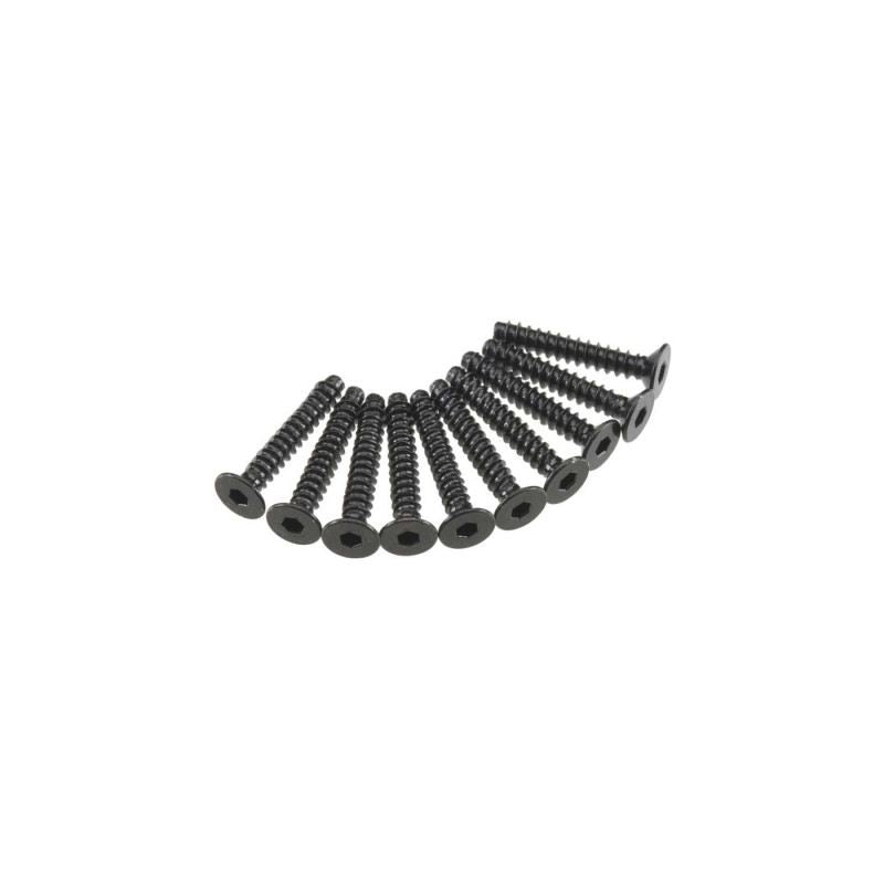 AXA468 Hex Socket Tap Flat Head M3x18mm Black (10) by Axial