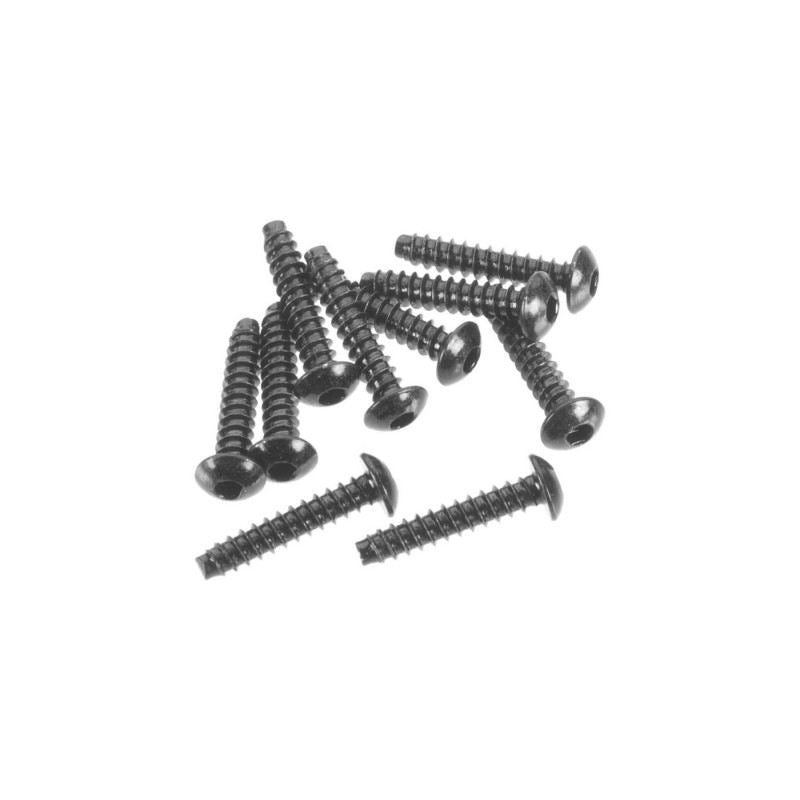 AXA0437 Hex Sckt Tapping Button Hd M3x15mm Blk(10) by Axial