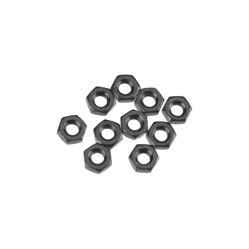 AXA1040 Thin Hex Nut M3 Black (10) by Axial