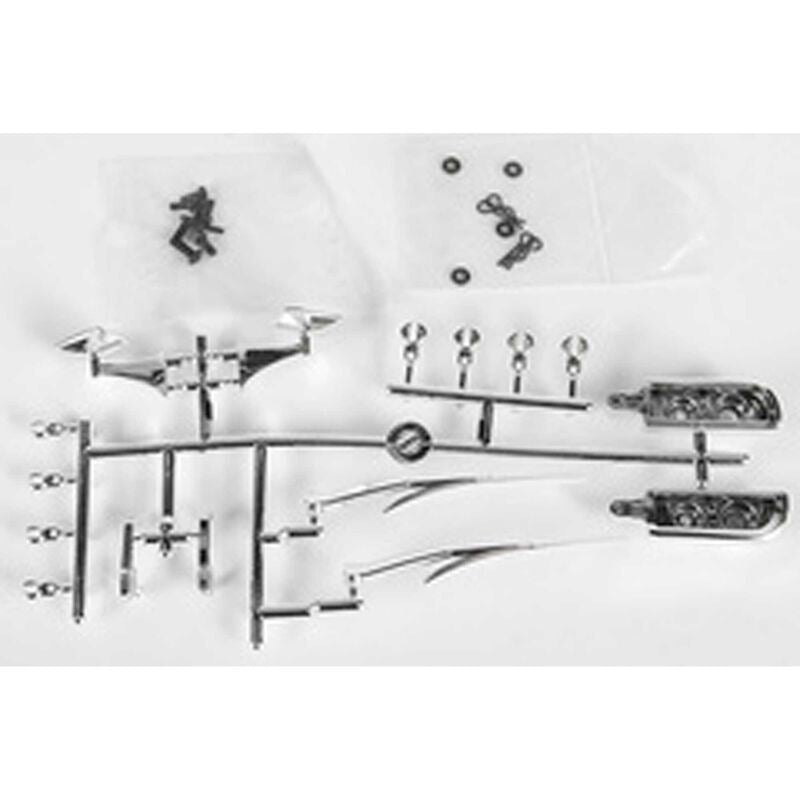 AX31556 67 ChevroletC/10 Body Details Chrome SCX10 by Axial