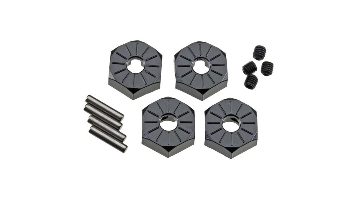 AX30427 Aluminum Hub Narrow 12mm Black (4)