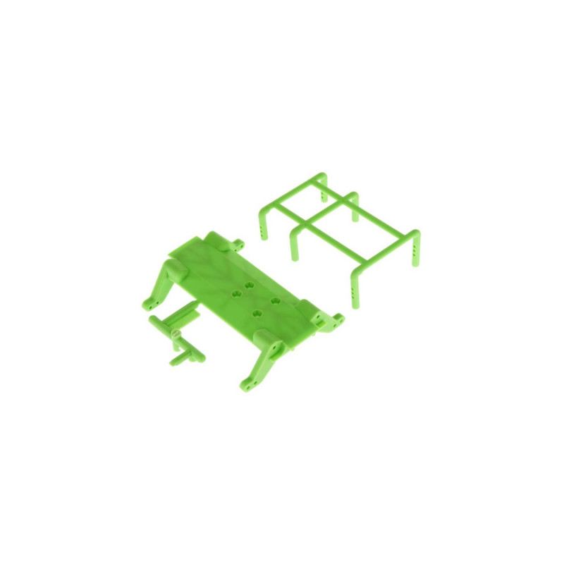 AX31348 Green Skid Plate and Battery Capture by Axial