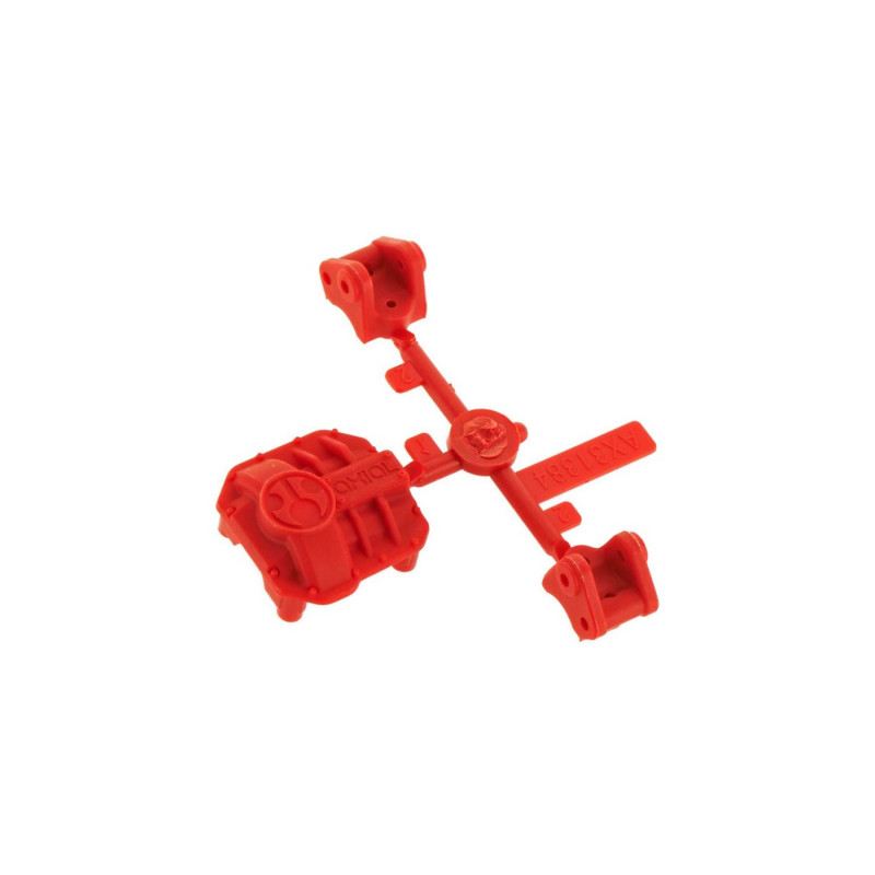 AX31384 AR44 Differential Cover/Link Mounts Red by Axial