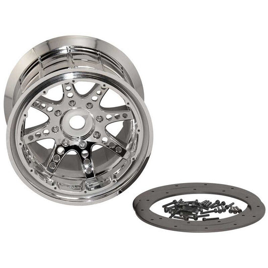 AX8043 Oversize Beadlock 8-Spoke Chrm (2) by Axial