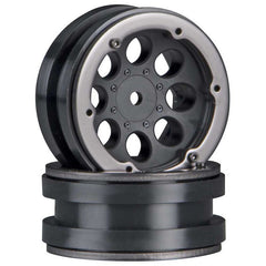 AX8087 8-Hole 1.9 Beadlock Wheel Black (2) by Axial