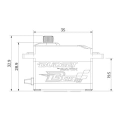 Savox Budget Metal Gear Mini Servo 5kg 0.16sec @6v 35x15x27.2mm 32g